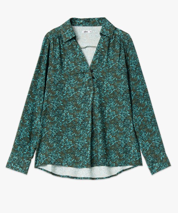 Chemise imprimée à manches longues femme vue4 - GEMO(FEMME PAP) - GEMO
