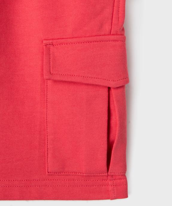Bermuda en maille coupe cargo garçon vue2 - GEMO (ENFANT) - GEMO