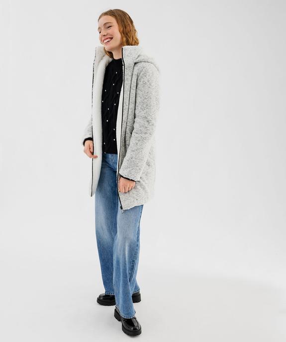 Manteau à capuche doublée  femme vue1 - GEMO(FEMME PAP) - GEMO