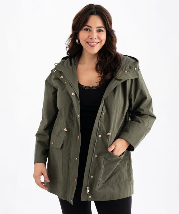 Parka légère à capuche femme grande taille vue1 - GEMO (G TAILLE) - GEMO