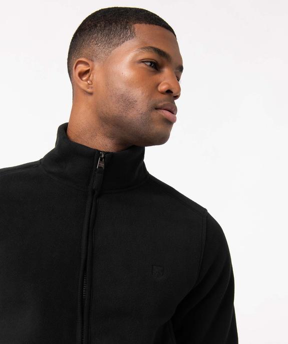 Sweat homme zippé en maille polaire à col doublé vue2 - KENSINGTON - GEMO