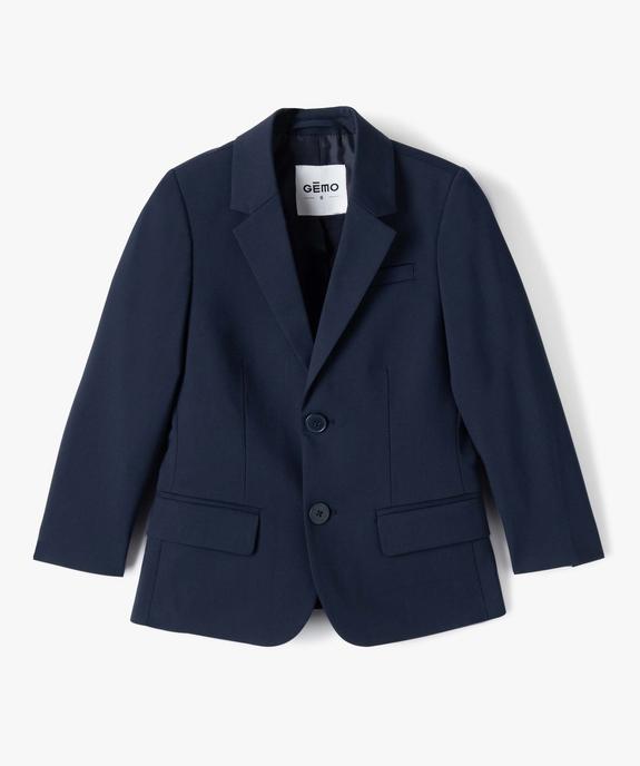 Veste de costume garçon fermeture 2 boutons vue3 - GEMO 4G GARCON - GEMO