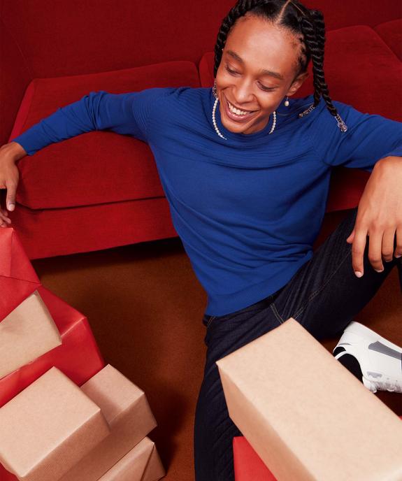 Pull homme à col rond avec zip sur l'épaule - GEMO (HOMME) Pull homme à col rond avec zip sur l'épaule vue5 - GEMO (HOMME) - GEMO