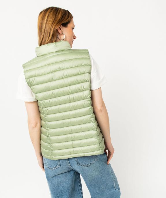 Doudoune sans manches avec col montant femme vue3 - GEMO 4G FEMME - GEMO