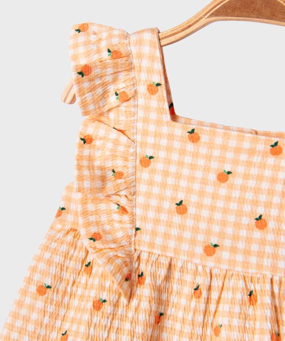 Blouse imprimée en maille gaufrée bébé fille vue5 - GEMO(BEBE DEBT) - GEMO