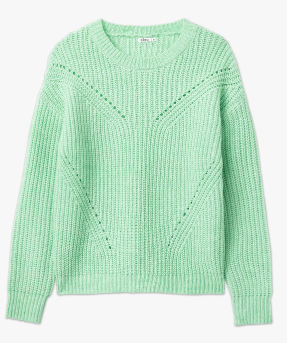 Pull femme en grosse maille fantaisie vue4 - GEMO(FEMME PAP) - GEMO