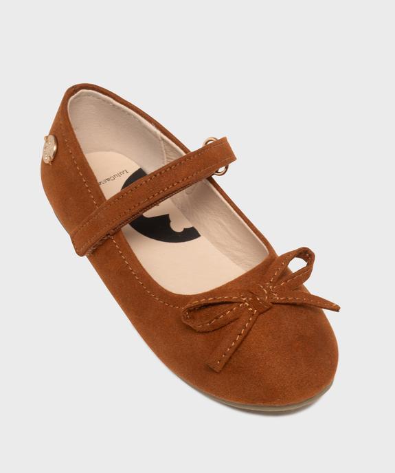 Ballerines à noeud avec bride à scratch fille - LuluCastagnette vue5 - LULUCASTAGNETTE - GEMO