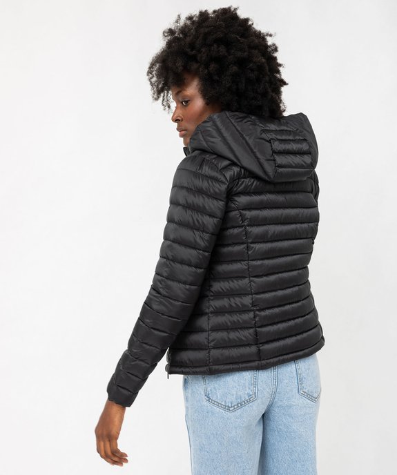 Doudoune à capuche rembourrage fin femme vue6 - GEMO 4G FEMME - GEMO
