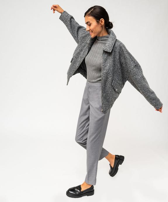 Pantalon de tailleur chiné femme vue1 - GEMO(FEMME PAP) - GEMO