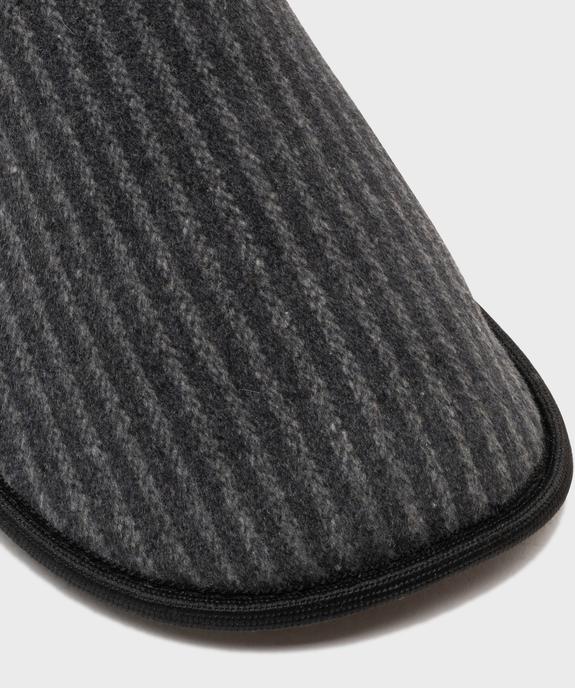 Chaussons mules à rayures homme vue6 - GEMO(HOMWR HOM) - GEMO