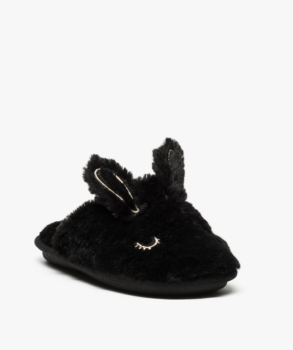 Mules d'intérieur femme avec broderie lapin vue2 - GEMO(HOMWR FEM) - GEMO