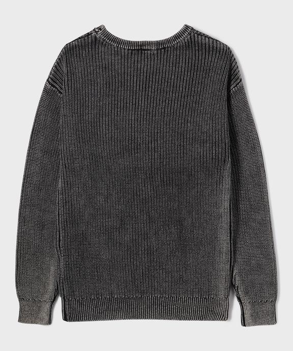Pull en grosse maille garçon vue3 - GEMO (JUNIOR) - GEMO