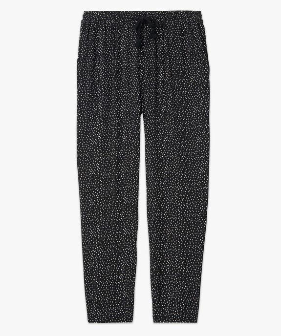 Pantalon femme fluide imprimé vue4 - GEMO(FEMME PAP) - GEMO