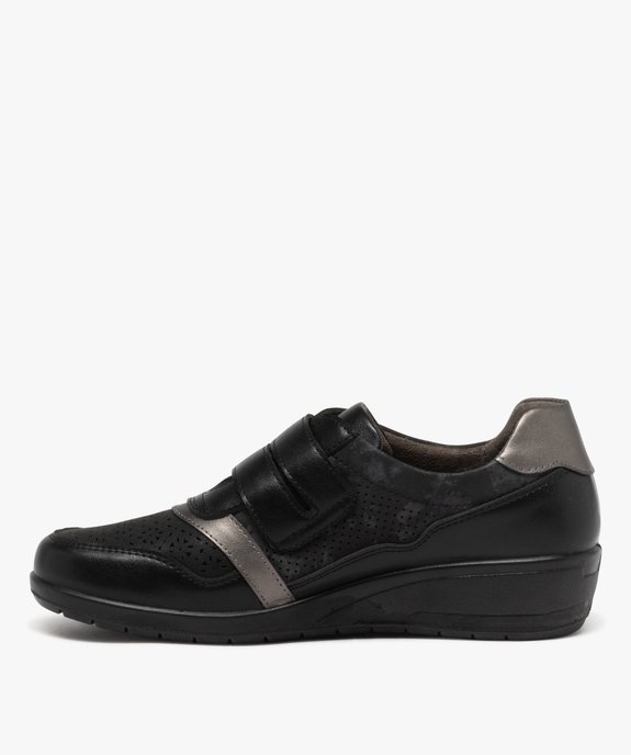 Derbies confort look sport à bride scratch femme vue4 - G'FLEX - GEMO