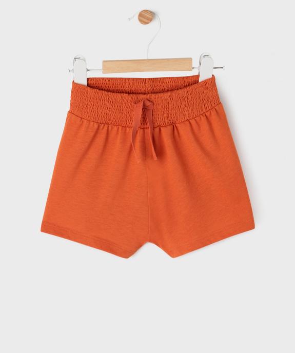 Short imprimé en maille bébé fille vue1 - GEMO 4G BEBE - GEMO