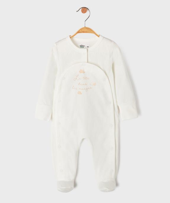 Ensemble 3 pièces bavoir, body et pyjama bébé vue2 - GEMO(BB COUCHE) - GEMO