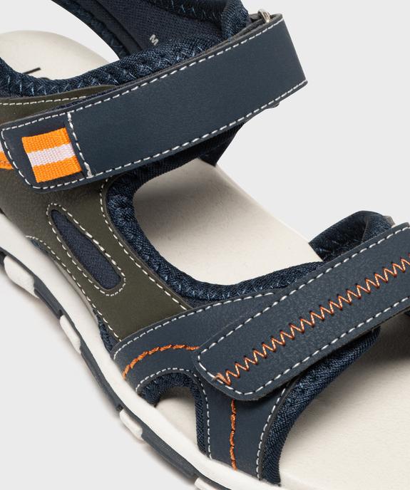 Sandales sportswear à double scratch garçon - 5 Miles vue6 - 5 MILES - GEMO