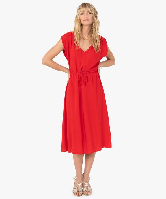 Robe femme sans manches avec épaulettes vue1 - GEMO(FEMME PAP) - GEMO