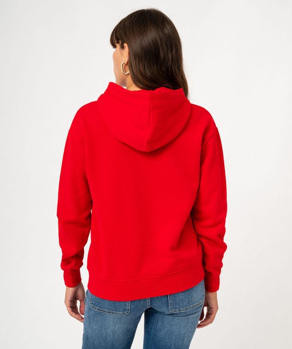 Sweat à capuche avec broderie femme - LuluCastagnette vue4 - LULU CASTAGNETTE GEMO FOR GOOD - GEMO