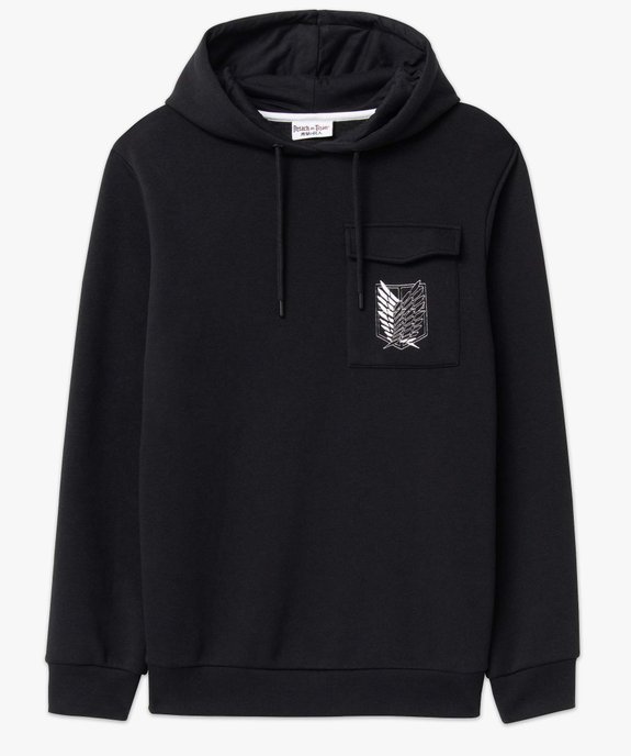 Sweat homme à capuche avec motif dos - Attack on Titan vue4 - ATTAQUE DES TITANS - GEMO
