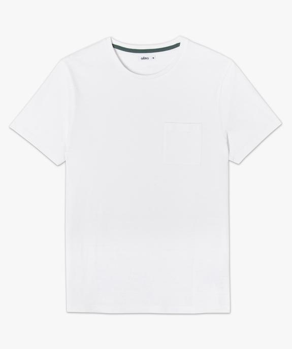Tee-shirt homme en maille texturée effet rayé vue4 - GEMO (HOMME) - GEMO
