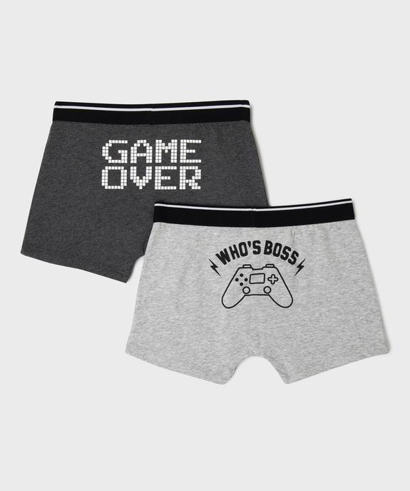 Boxer à motifs jeux video garçon (lot de 2) vue9 - GEMO 4G GARCON - GEMO