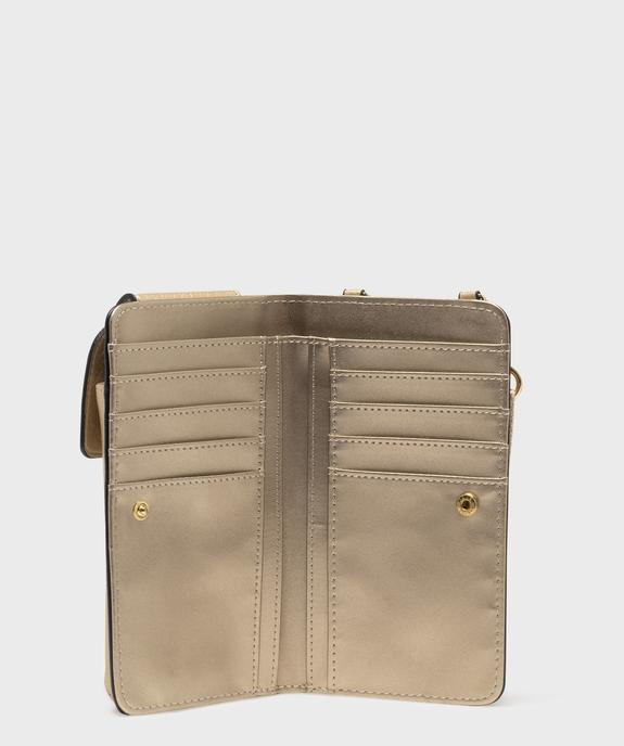 Pochette téléphone et portefeuille avec bandoulière femme vue3 - GEMO (ACCESS) - GEMO