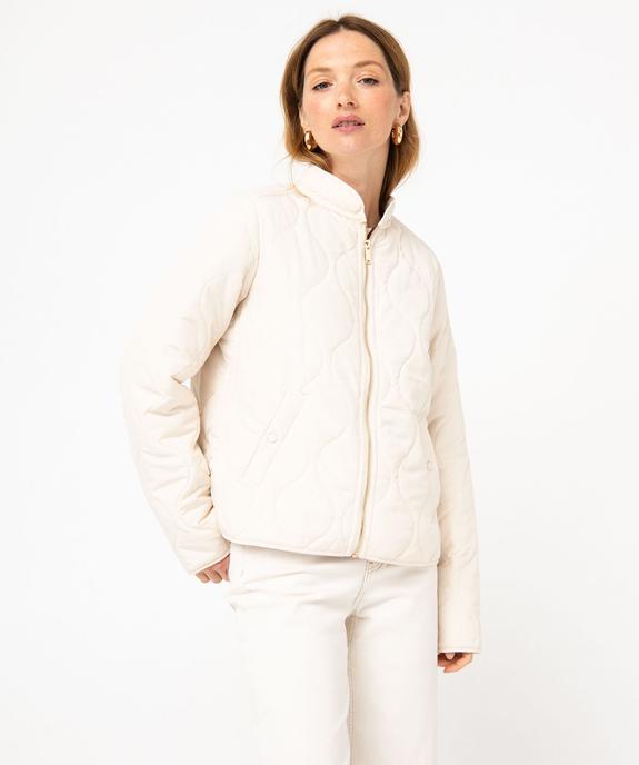 Doudoune fine au matelassage fantaisie femme vue2 - GEMO 4G FEMME - GEMO
