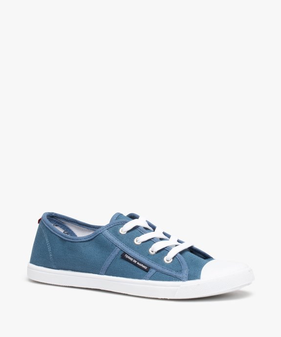 Baskets femme en toile à bout renforcé – Terre de Marins vue2 - TERRE DE MARINS - GEMO