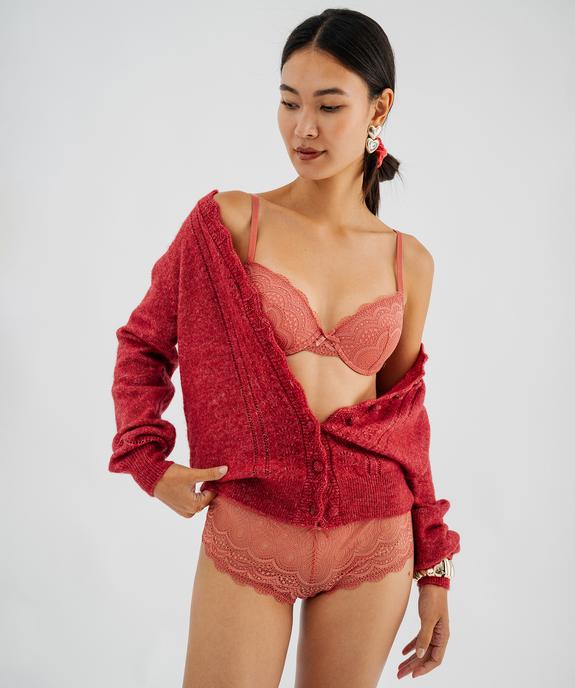 Shorty en dentelle et tulle femme (lot de 2) vue3 - GEMO(HOMWR FEM) - GEMO