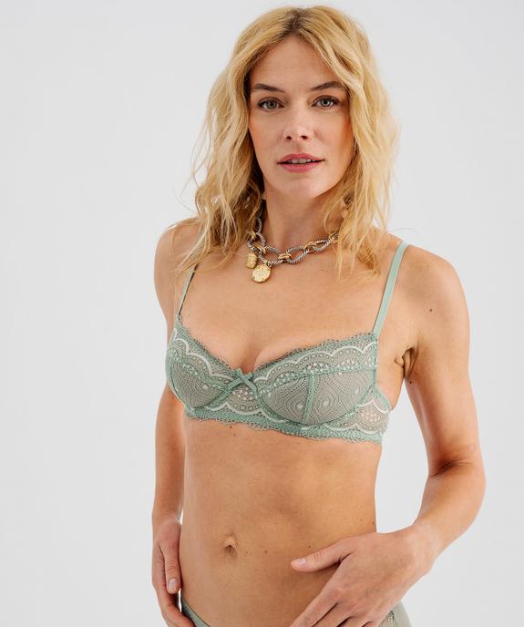Soutien-gorge à armatures forme corbeille en dentelle vue1 - GEMO(HOMWR FEM) - GEMO
