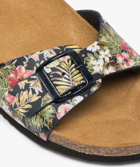 Mules femme à talon plat et bride ajustable vue6 - GEMO (CASUAL) - GEMO