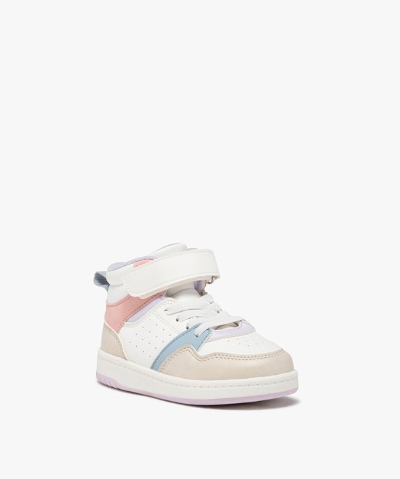 Baskets mid-cut motif géométriques bébé fille vue3 - LOVELY WINGS GEMO FOR GOOD - GEMO