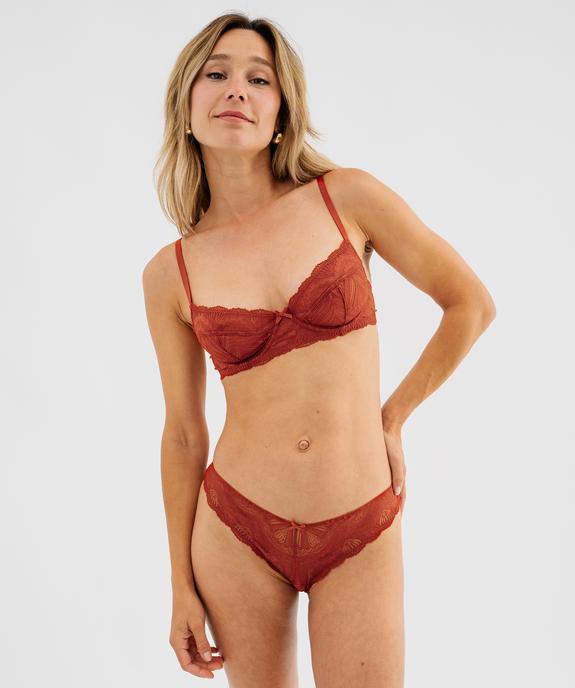 Soutien-gorge corbeille en dentelle avec armatures bonnets souples vue3 - GEMO(HOMWR FEM) - GEMO