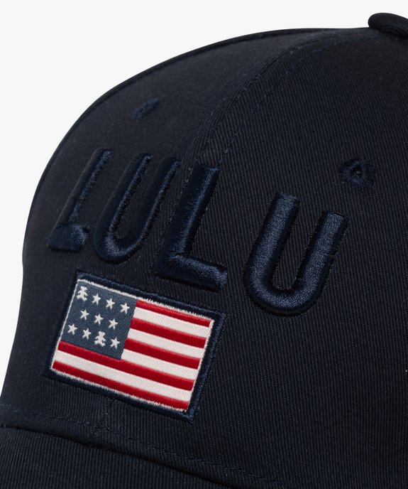 Casquette avec motif inscription et drapeau brodés femme - LuluCastagnette vue4 - LULUCASTAGNETTE - GEMO
