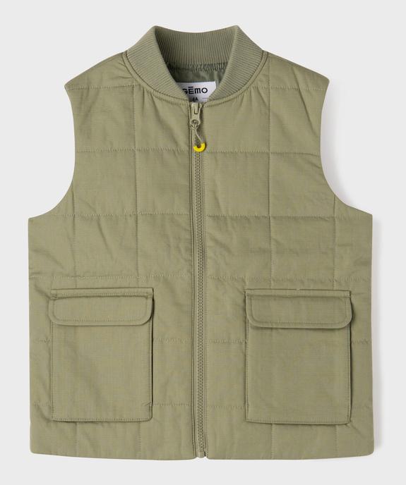 Doudoune sans manches avec poches à rabat garçon vue2 - GEMO (ENFANT) - GEMO