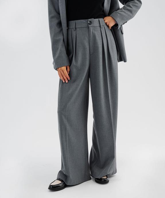 Pantalon à pinces coupe large femme vue2 - GEMO(FEMME PAP) - GEMO
