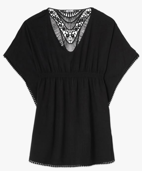Robe de plage femme avec dos en dentelle vue4 - GEMO (PLAGE) - GEMO