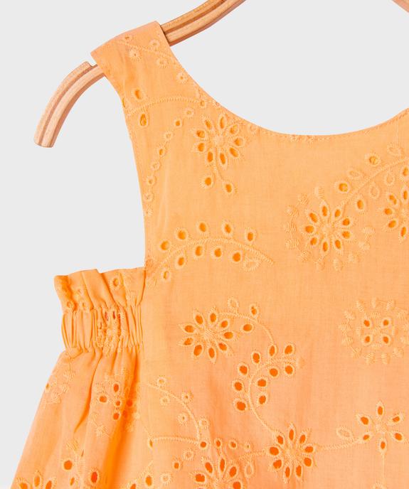 Robe sans manches en broderie anglaise bébé fille vue2 - GEMO(BEBE DEBT) - GEMO