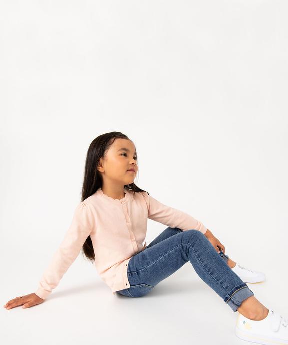 Gilet fille en maille fine à col fantaisie - GEMO (ENFANT) Gilet fille en maille fine à col fantaisie vue5 - GEMO (ENFANT) - GEMO