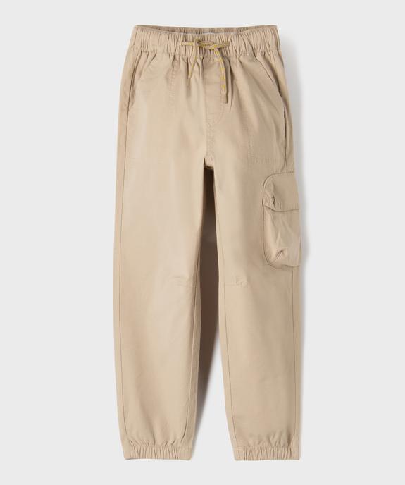 Pantalon jogger en toile ripstop extensible garçon vue1 - GEMO (ENFANT) - GEMO