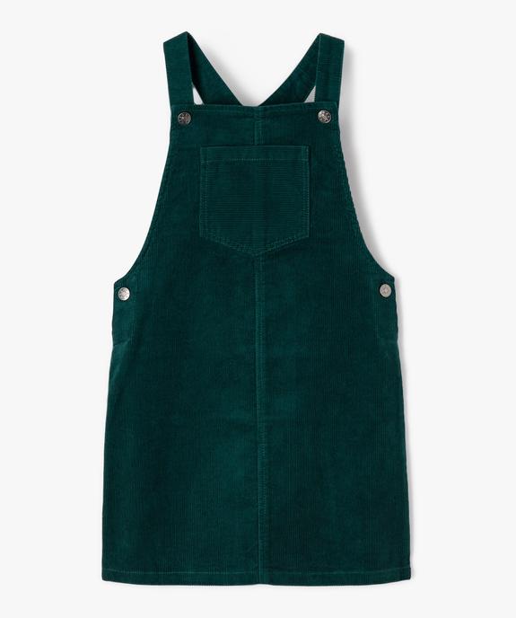 Robe salopette en velours fines côtes fille vue2 - GEMO (ENFANT) - GEMO