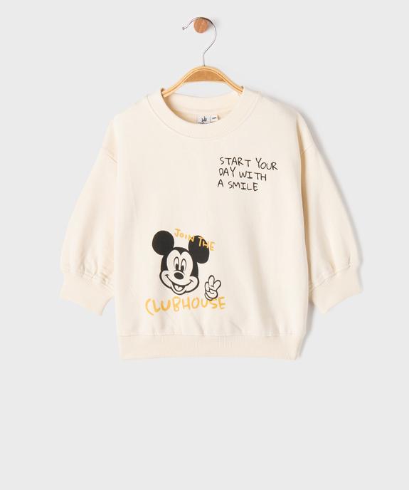 Sweat avec motif Mickey devant et dos bébé garçon - Disney vue1 - MICKEY - GEMO
