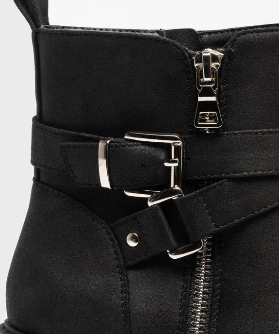 Boots zippées à talon compensé femme - VALENTINA BALDANO GEMO FORGOOD Boots zippées à talon compensé femme vue6 - VALENTINA BALDANO GEMO FORGOOD - GEMO