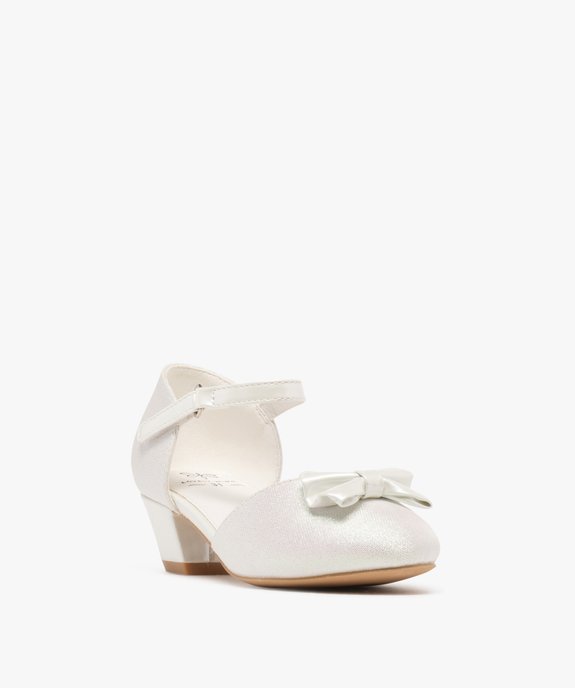 Chaussures à talon pailletées et bride scratch fille vue2 - LOVELY WINGS - GEMO