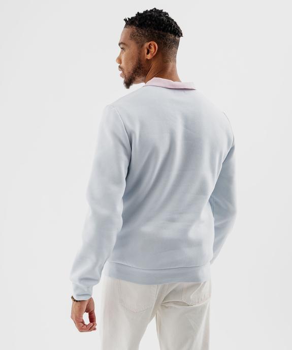 Sweat en molleton doux homme vue4 - GEMO 4G HOMME - GEMO