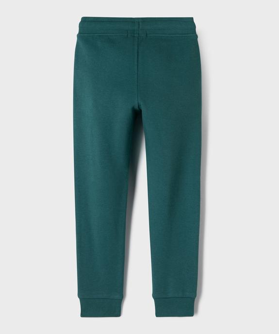 Pantalon de jogging molletonné avec ceinture ajustable garçon vue4 - GEMO 4G GARCON - GEMO