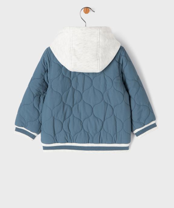 Doudoune à capuche doublé jersey bébé garçon  vue5 - GEMO(BEBE DEBT) - GEMO