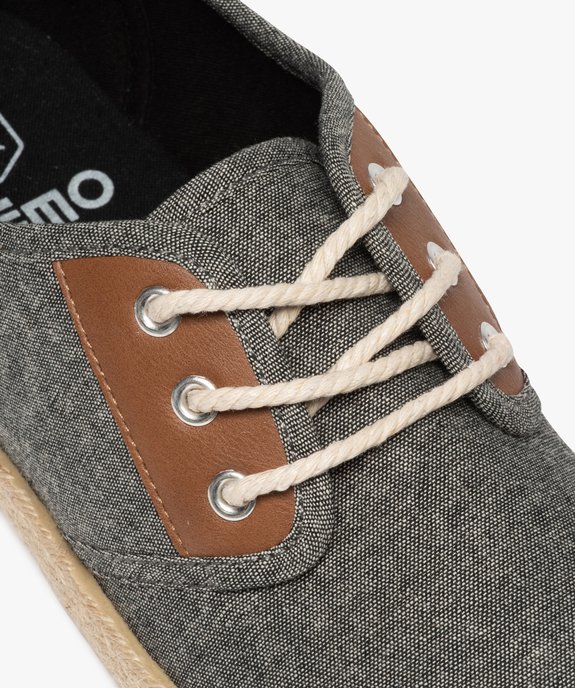 Derbies femme souples en toile et lacets cordelette vue6 - GEMO (SPORTSWR) - GEMO