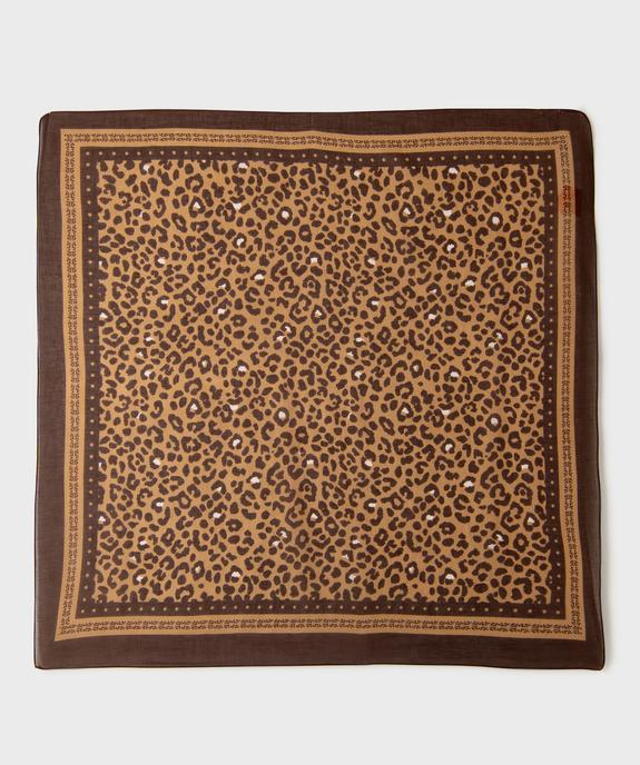 Foulard à motif léopard femme vue3 - GEMO (ACCESS) - GEMO
